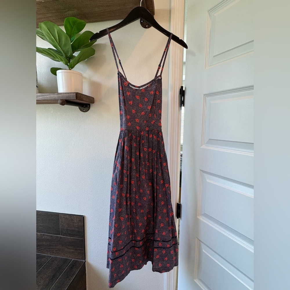 UO Cooperative cotton floral midi sundress
